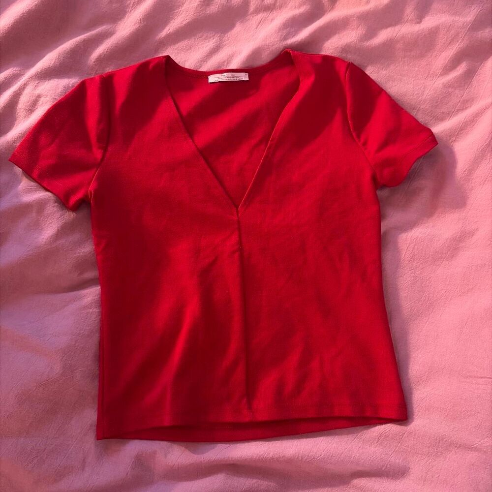 Zara Women's Red Crop-top